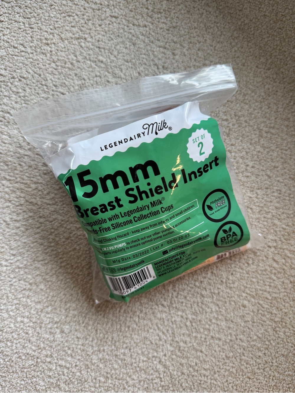 Legendairy Milk Flange Inserts size 15MM